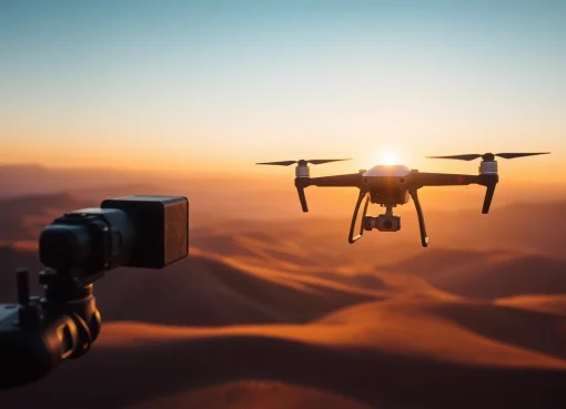 Check essential drone photography license requirements with a photographer and drone in action.
