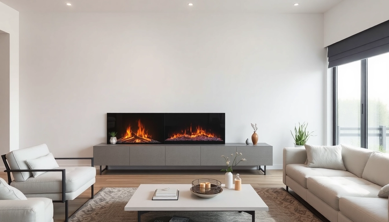 Menyalakan water vapor electric fireplace yang memukau untuk suasana elegan dan nyaman di rumah.