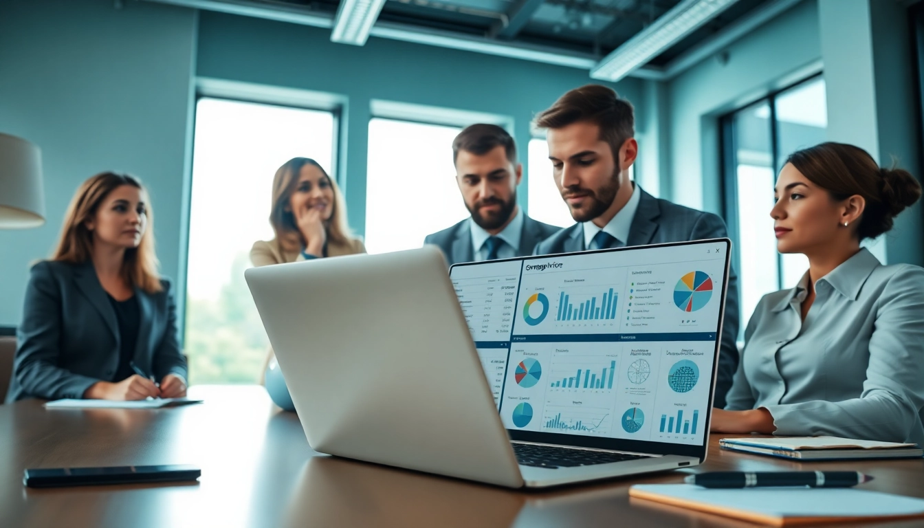 Analyzing competitor pricing strategies using data-rich insights on a laptop.