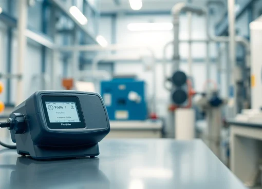 Accurate Propylene Oxide detector showcasing advanced safety features in a modern lab setting.