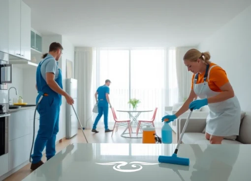 Efficient bond cleaning Brisbane service in progress, showcasing attention to detail and professionalism.