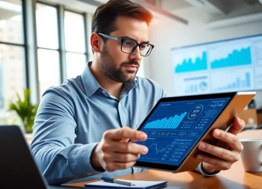Analyze competitor pricing research with a market analyst in a modern office setting.