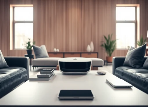 Explore how to buy Vision Pro with insights on features and environment in a stylish modern home.