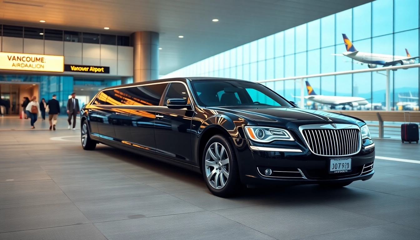 Limo service Vancouver Airport offering a luxurious transportation option at the airport.