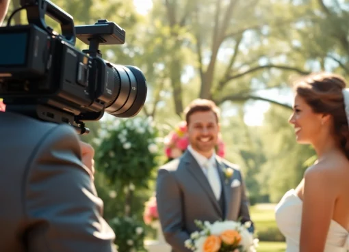 Capturing the essence of an edmonto videographer during a wedding ceremony