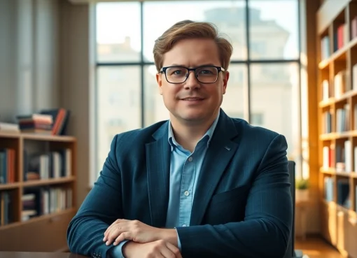 Image showcasing J.D. Vance in his office, reflecting his influence and estimated jd vance net worth.