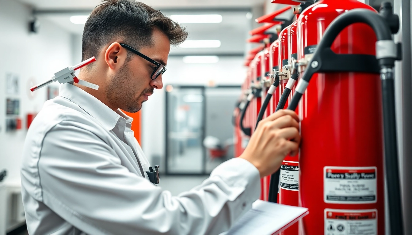 Ensure fire extinguisher servicing Cannock by a qualified technician in an office setting.