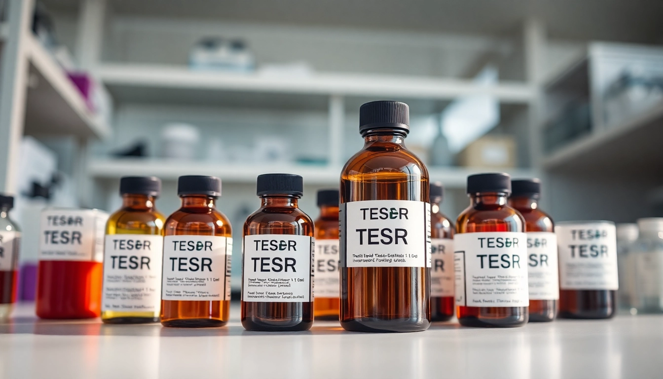 Showcasing all check TeSR media bottles, featuring innovative designs for stem cell research in a laboratory.