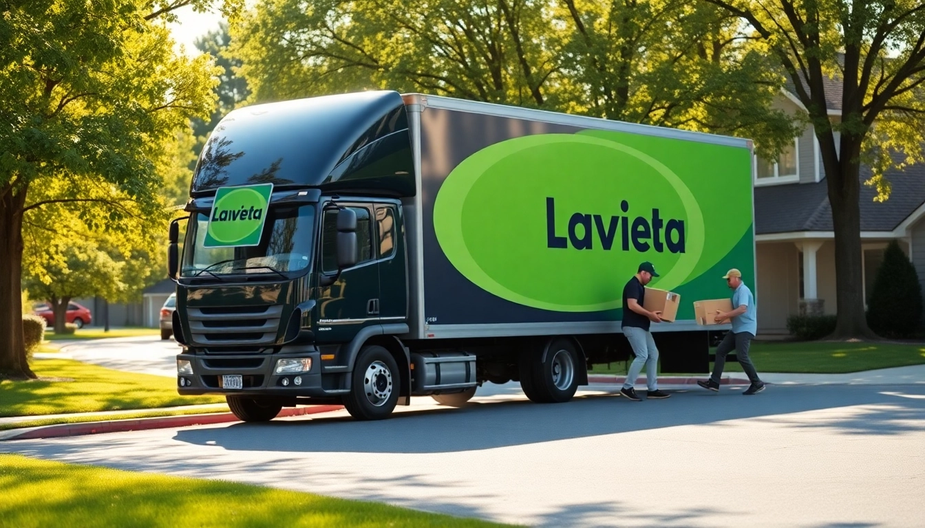 Bennettsmoving truck actively loaded by professional movers, signifying their reliable moving services.