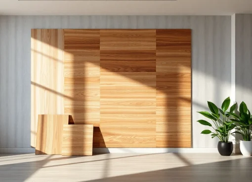 Showcasing stylish paneling sheets in a modern interior, enhancing the aesthetic appeal.