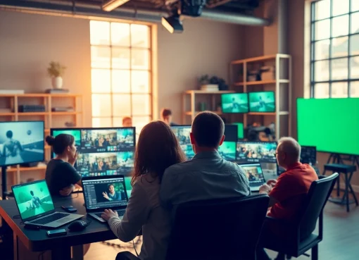Generate engaging content with KlingAI Prompts showcased in a professional video production studio.
