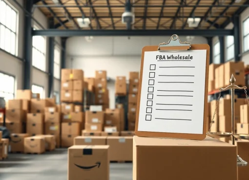 Optimize efficiency with organized fba wholesale products in a professional warehouse setting.