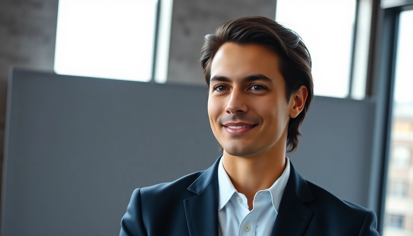 Capture the essence of Denver Corporate Headshots with a confident business professional in a modern studio.