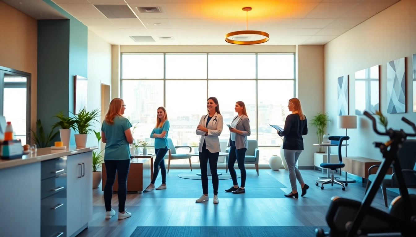 Engaging environment of a weight loss clinic in las vegas with friendly staff and modern design.