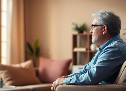 Engaging setting for dealing with depression through compassionate conversation in therapy.