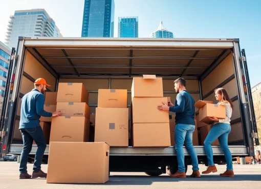 Movers preparing for a move in Toronto, ensuring a smooth and efficient process during moving Toronto.